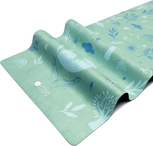 Yoga Design Lab Earth Yoga Mat - 2-in-1 (Mat + Towel) - Best For Hot Practices in Saudi Arabia