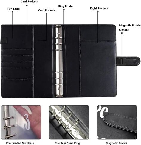 100 Envelopes Money Saving Challenge Binder，Savings Challenges Book to Save $5,050，Easy and Fun Way for 100 Day Money Saving Challenge，Budget Planner With Cash Envelopes in Saudi Arabia