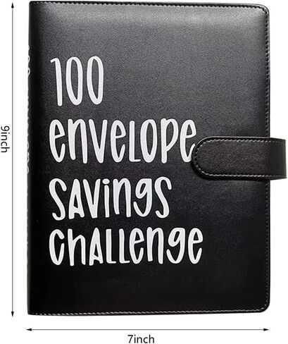 100 Envelopes Money Saving Challenge Binder，Savings Challenges Book to Save $5,050，Easy and Fun Way for 100 Day Money Saving Challenge，Budget Planner With Cash Envelopes in Saudi Arabia