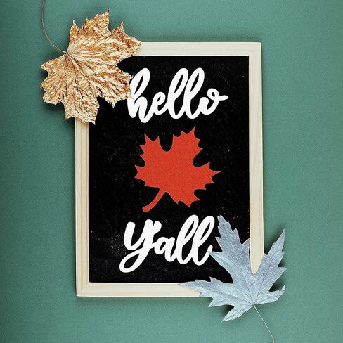 PARBEE Hello Fall Y'all Wood Letters 8 Inch Fall Porch Sign Large Letter Unfinished Cutouts Wooden Decoration for Fall Thanksgiving Farmhouse Decorative Wood Sign in Saudi Arabia