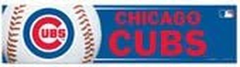 ملصق MLB Chicago Cubs Bumper، لون الفريق، مقاس واحد in Saudi Arabia