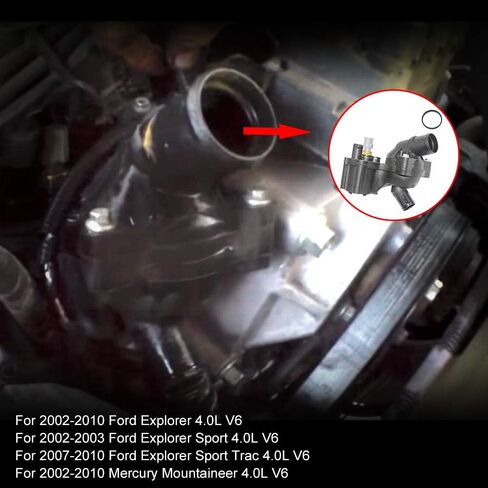مجموعة مبيت ترموستات 2L2Z8592AA مع مستشعر يناسب فورد إكسبلورر وميركوري ماونتينير 4.0L V6 2002-2010 in Kuwait