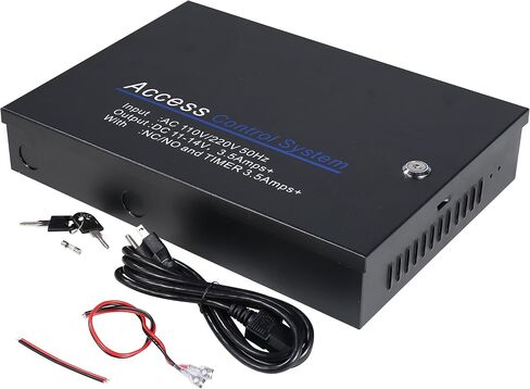 UHPPOTE Commercial Grade Four Door Security Access Control Panel Including Power Supply with Backup Battery Link in Saudi Arabia