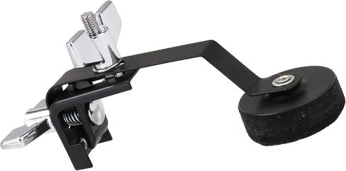 3 قطعة طبل المثبط كتم كاتم الصوت معدن أسود زائد ورأى المشبك على لهجة التحكم الخمار للأجزاء الموسيقية الأفخاخ in Kuwait