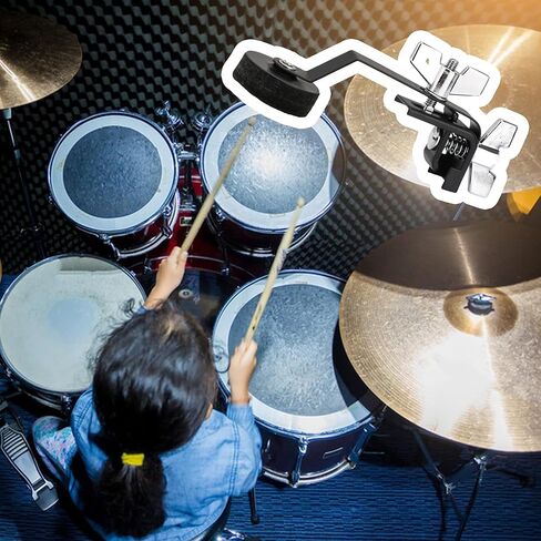 3 قطعة طبل المثبط كتم كاتم الصوت معدن أسود زائد ورأى المشبك على لهجة التحكم الخمار للأجزاء الموسيقية الأفخاخ in Kuwait