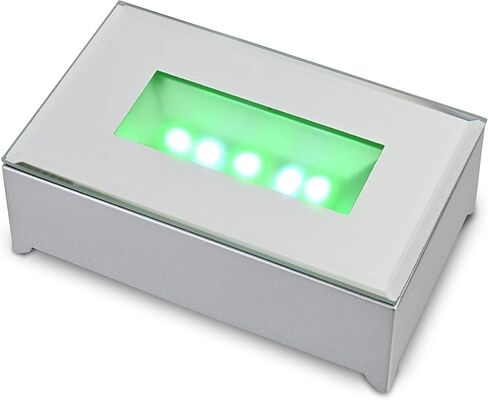 7 LED Lighted Base for Glass Art - LED Display Base - Battery Operated LED Base Lights for Crystals - Lighted Display Stand w/ Color Changing Lights in Kuwait