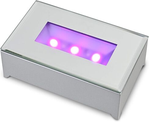 7 LED Lighted Base for Glass Art - LED Display Base - Battery Operated LED Base Lights for Crystals - Lighted Display Stand w/ Color Changing Lights in Kuwait