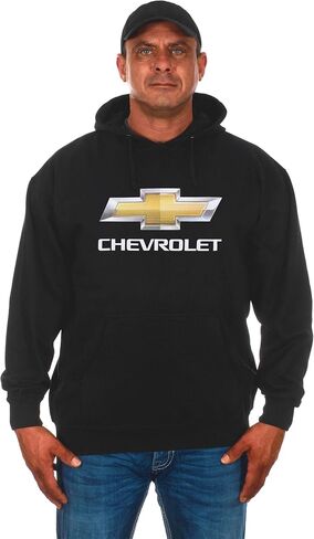 بلوفر رجالي من JH DESIGN GROUP بغطاء رأس أسود بشعار Chevy Bow Tie in Kuwait