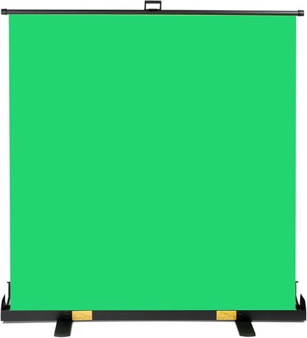 GVM Green Screen, 5x6.6FT Collapsible Green Screen Backdrop Kit with Stand+Storage Box Chroma Key Green Backdrop, Auto-Locking Frame Pull Down Green Screen for Streaming Photoshoot Game Studio Video in Saudi Arabia
