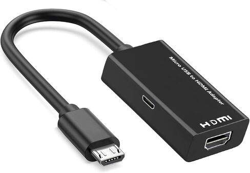 محول كابل Micro USB إلى HDMI، هاتف MHL 5pin إلى HDMI 1080P 4K رسم فيديو لهواتف Samsung Galaxy/LG/Huawei/Android الذكية مع وظيفة MHL in Kuwait