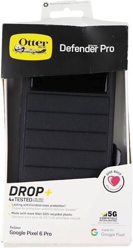 حافظة OtterBox Defender Series Pro لهاتف Pixel 6 Pro - عبوة غير مخصصة للبيع بالتجزئة - (Defender Pro أسود) in Saudi Arabia