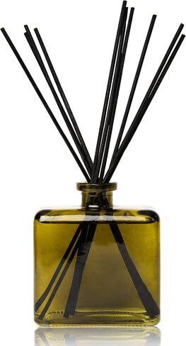 مجموعة ناشرة أعواد التنوب المعطرة من فريزر | معطر منزلي | أعواد ناشرة القصب وزجاجة خضراء عتيقة سعة 8 أونصة | صُنع يدويًا في الولايات المتحدة الأمريكية بواسطة ستيلووتر باث آند بودي in Saudi Arabia