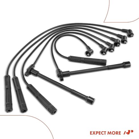 A-Premium Ignition Spark Plug Wires Set of 6 Compatible with Nissan Quest Mercury Villager 1999-2002 V6 3.3L Naturally Aspirated in Saudi Arabia
