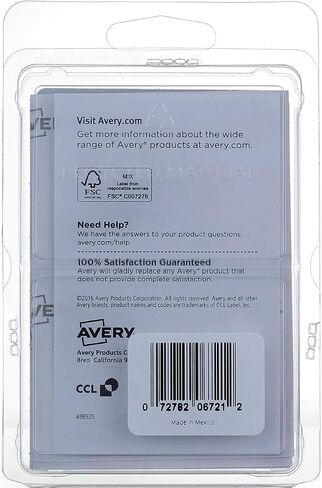 Avery Colored Labels, 525 per Pack, Rectangular, Assorted Colors, 6 Pack = Total 3150 Labels in Saudi Arabia