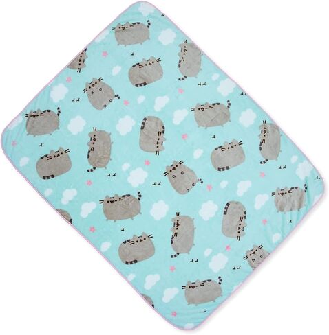 بطانية بوشين ذا كات من الصوف الناعم - غطاء بوشين ملون مرخص رسميًا يتميز بوجود بوشين وسحاب وقلوب! in Kuwait