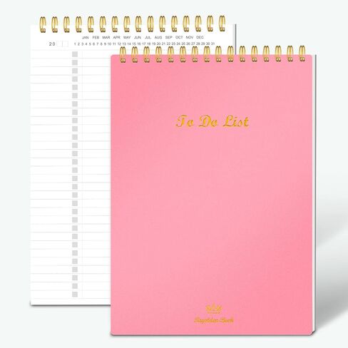Regolden-Book To Do List Notepad Spiral Planner، متتبع المهام اليومية مع دفاتر ملاحظات مبطنة واسعة (أزرق مخضر، عبوتان) in Saudi Arabia