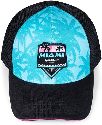 F1 2023 إصدار محدود قبعة ميامي جي بي الشبكية متعددة الألوان in Kuwait