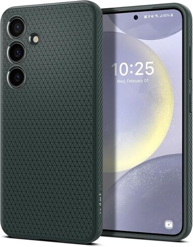 Spigen Liquid Air مصمم لحافظة Galaxy S24 Plus (2024)، [حماية من الدرجة العسكرية] - أسود مطفي in Saudi Arabia