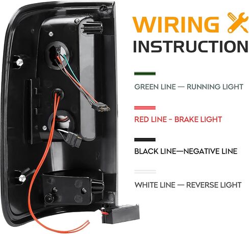مجموعة مصابيح LED الخلفية + ضوء الفرامل الثالث لسيارة Ford F-150 F150 2004-2008 [نموذج هالوجين المصنع] Fleetside Styleside، مصابيح خلفية جانبية للسائق + الراكب وإضاءة إيقاف عالية، 3 قطع، عدسات حمراء in Saudi Arabia