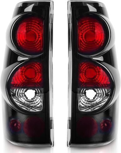 Tail Lights Compatible with Chevy Silverado 1500 2500 3500 1999-2006 / Chevrolet 2007 w/Classic Body, GMC Sierra 1500 2500 3500 1999-2002 Taillights Rear Lamps, No Bulbs, Matte Black in Saudi Arabia