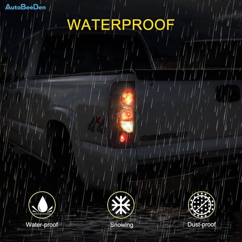 Tail Lights Compatible with Chevy Silverado 1500 2500 3500 1999-2006 / Chevrolet 2007 w/Classic Body, GMC Sierra 1500 2500 3500 1999-2002 Taillights Rear Lamps, No Bulbs, Matte Black in Saudi Arabia