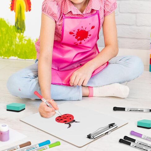 Dry Erase Clipboard 16 Pack Hardboard Whiteboard with Markers and Erasers Multi Pack 12.5 x 9 Inch ECO Friendly Clip Board Home School Office Supplies in Kuwait