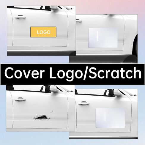 Set of 2 Blank Magnets-Rounded CornersCar Magnet Set, Cover Company Logo (for HOA), Prevent Car Scratches & Dents, Writable and Reusable (18" x 12") in Saudi Arabia