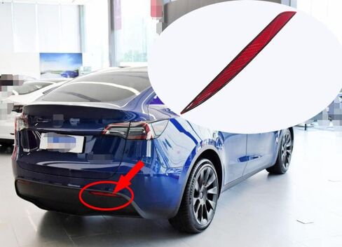 لسيارة تسلا موديل Y 2020 2021 المصد الخلفي عاكس الضوء مصباح المصد الخلفي الأحمر Les استبدال عدسة التحديد (الجانب الأيمن للراكب) in Kuwait