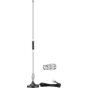 BINGFU 27MHz CB HODENENA MAGNECT MAGNECT MAGNECT PL259 & BNC Male متوافق مع كوبرا ميدلاند Uniden Maxon رئيس Mobile CB