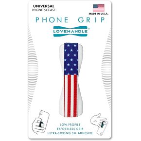 LOVEHANDLE Phone Grip - Universal Phone Strap and Phone Grips for Back of Phone - Convenient Cell Phone Holder for Hand That Fits Most Smartphones and Mini Tablets - Made in The USA