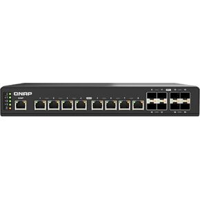 QNAP 8-Port 10GbE SFP+ Fiber and 8-Port Full 10GbE RJ45 Industrial-Grade Managed Switch (QSW-IM3216-8S8T-US)