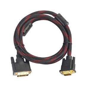 1.5m DVI ذكر إلى الذكور الكابل DVI-I 24+5 الأسلاك ثنائية الحبل DVI-I إلى خط الفيديو متوافق مع شاشة HDTV DVD LAP-TOP