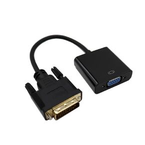 Full HD 1080P DVI-D DVI to Adapter Video Cable Converter 24+1 25Pin to 15Pin Cable Converter Compatible with The PC Computer Monitor