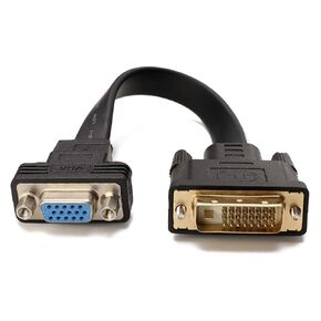 Active DVI-D Dual Link 24+1 Male to Female Video with Flat Cable Adapter Converter Compatible with The PC DVD Monitor HDTV
