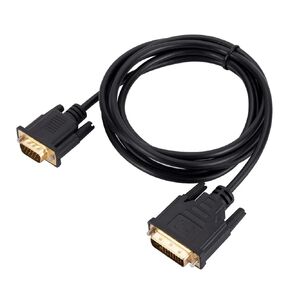 1080P DVI-D DVI to Adapter Video Cable Converter 24+1 25Pin DVI to 15Pin Cable Converter Compatible with The PC Lap-top Computer Monitor(2M)