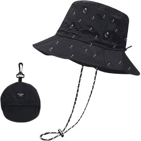 Waterproof Bucket Rain Hat for Women,Foldable Outdoor UV Protection Sun Hats and Quick Dry Boonie Hat