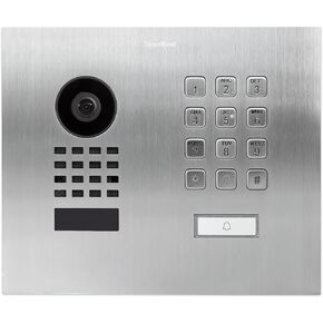 DoorBird IP Video Door Station D1101KH Modern, Flush-Mount, Stainless Steel V2A, Brushed