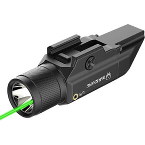DARKFANG Compact Green Laser Light Combo 1500 Lumen for Shotgun/Rifle Light with Momentary/Strobe Function for 1913 Picatinny Rail