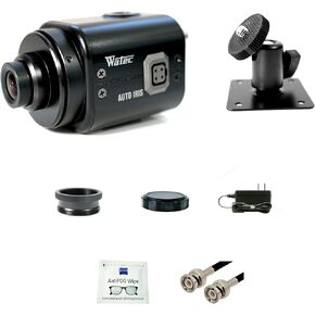 Wat-3500 Ultra Low Low Light Tenshlog B/W Kit-كاميرا أبيض وأسود عالية الحساسية مع حبل ، كابل BNC ، مزود الطاقة ، CS Mount و Lens Wipe-حزمة