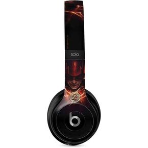 Skinit Decal Audio Skin Compatible with Beats Solo 2 Wired - Officially Licensed Warner Bros The Flash Movie: The Flash Poster Design