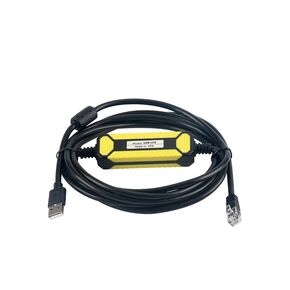 Suitable for USB-VFD Inverter VFD-E, VFD-EL, VFD-ED, CH2000 Series VFD-USB01 Download Cable Black Economy