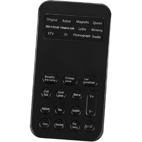 NUOBESTY Mini Sound Card Voice Changing Effects for Mobile Phones and Computers Sound Effects for Live Streaming Karaoke and Gaming