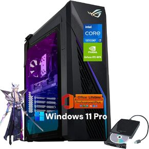 ASUS ROG G16CH (2024) Gaming Desktop PC, Intel® Core™ i7-14700F, NVIDIA® GeForce RTX™ 4060 Dual, 1TB NVMe™ PCIe® SSD, 16GB DDR5 RAM, Windows 11, G16CHR-DS764