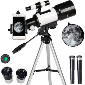 تلسكوب فتحة مقاس 150 × 70 ملم مع مكتشف ثلاثي القوائم ، تلسكوب Telescope Telescope الفلكي p13i ، تلسكوب علم الفلك للمبتدئين البالغين ضعف الراحة