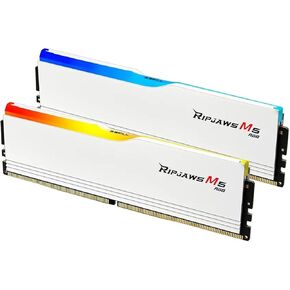 G.Skill Ripjaws M5 RGB (Intel XMP) 32GB (2 x 16GB) DDR5 6000 MHz CL36-36-36-96 1.35V Desktop Memory RAM - F5-6000J3636F16GX2-RM5RW - White