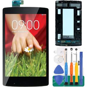 for LG G Pad X 8.3" VK815 LCD Display for LG VK815 Screen Replacement Kits for LG VK815 Tablet Touch Screen Digitizer Assembly Replacement with Frame Black