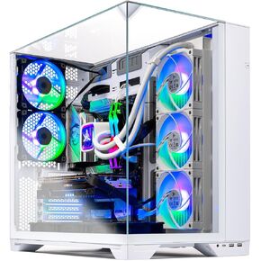 Skytech O11 Vision Gaming PC Desktop, Intel i9 14900KF 3.2 GHz (5.6GHz Turbo), NVIDIA RTX 5080 16GB, Z790 Board, 2TB Gen4 NVMe SSD, 32GB DDR5 RAM 6000 RGB, 850W Gold ATX 3 PSU, Wi-Fi, Win 11
