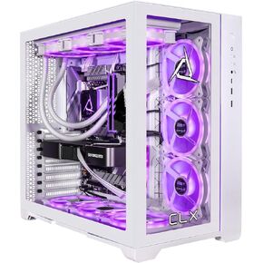 CLX Set Gaming PC - AMD RYZEN 7 7800X3D 4.2GHz ، Geforce RTX 5070 ، 2TB NVME M.2 SSD ، 6TB HDD ، 64GB DDR5 RGB MEMORY ، 360MM AIO ، WIFI ، Windows 11 Home ، White