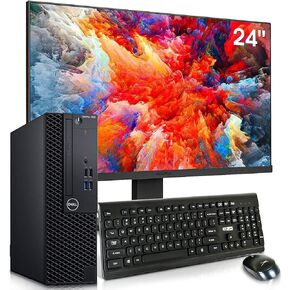 Dell OptiPlex 3060 Desktop Computers Windows 11 with New Koorui 24 inch Monitor,Hexa Core i7-8700 Up to 4.6Ghz,32GB DDR4 512GB M.2 NVMe SSD,1TB HDD,AX210 Built-in WIFI 6e,Dual Monitor Support(Renewed)