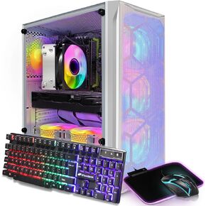 STGAubron Gaming PC Desktop, GeForce RTX 2060 Super 8G, AMD Ryzen 7 PRO 2700 up to 4.1G, 16G DDR4, 1T SSD, 600M WiFi, BT 5.0, RGB Fan x6, RGB Mouse Pad, Windows 11 Home